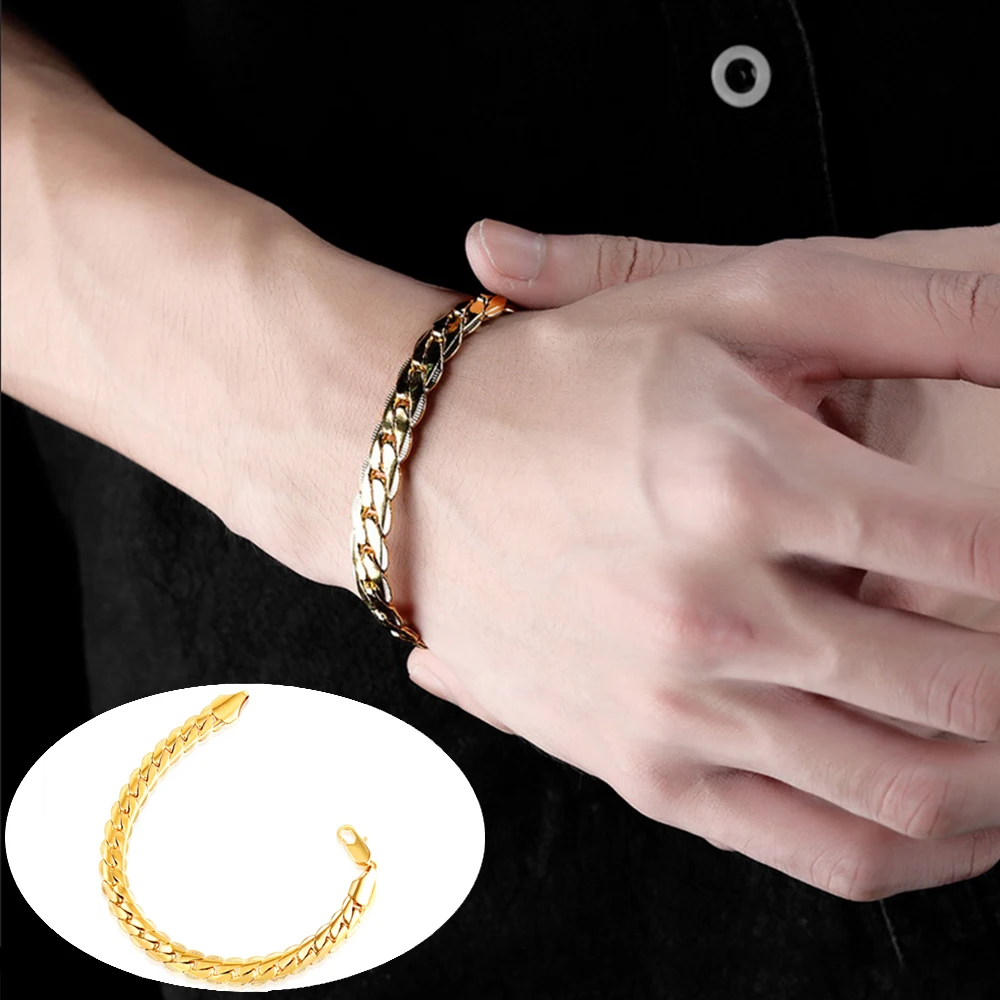 Высокое качество для женщин и мужчин Серебряный Золотой роскошный браслет Шарм