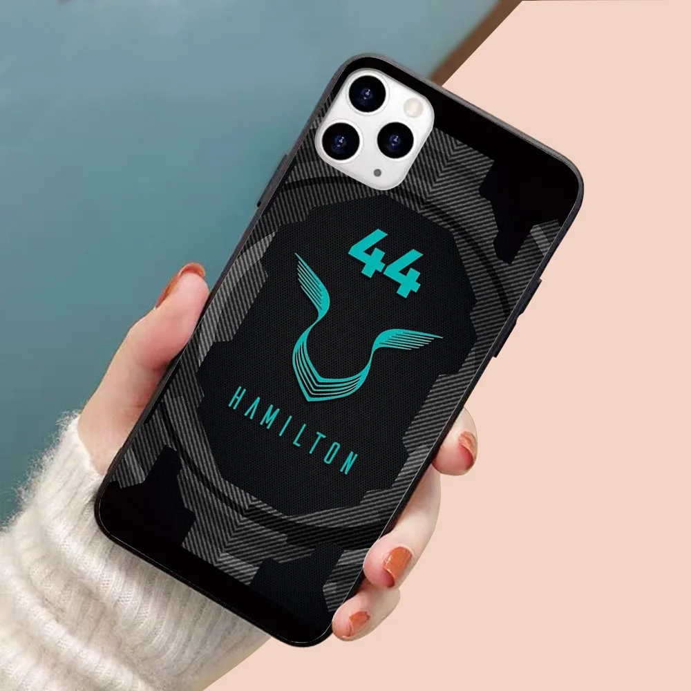

Lewis Hamilton 44 soft TPU border phone case for iphone 11PRO 11PROMAX 11 X XS XR XSMAX 6 plus 7 7plus 8 8plus cover
