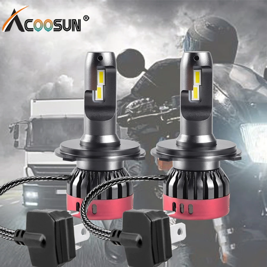 Led H4 H7 светодиодный мотоциклетный головной светильник s аксессуары 12 В 4800lm 6500 к