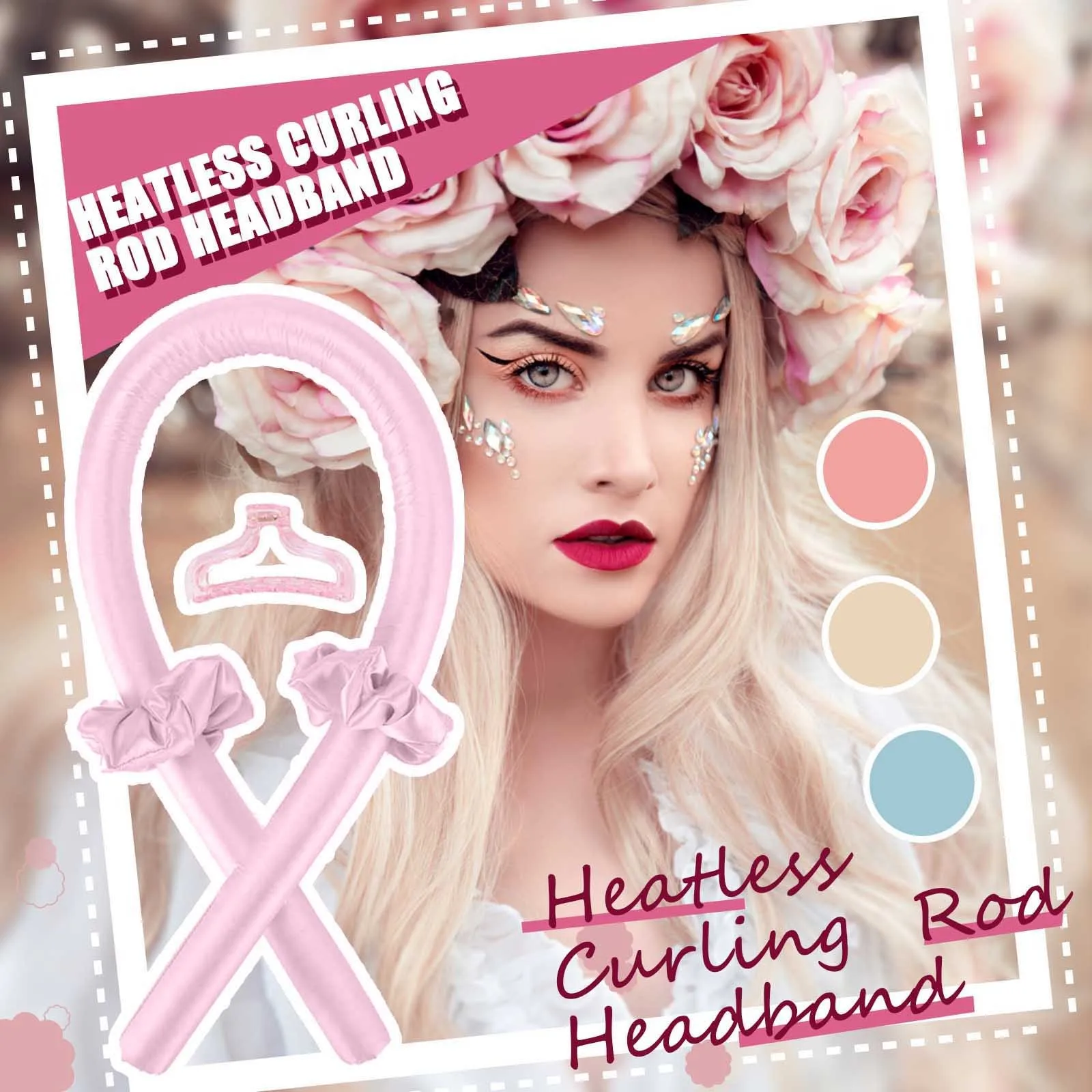 

Hair Rollers Sleeping Soft Headband Heatless Curling Rod Headband No Heat Curls Ribbon Hair Curlers Diy Hair Styling Tools