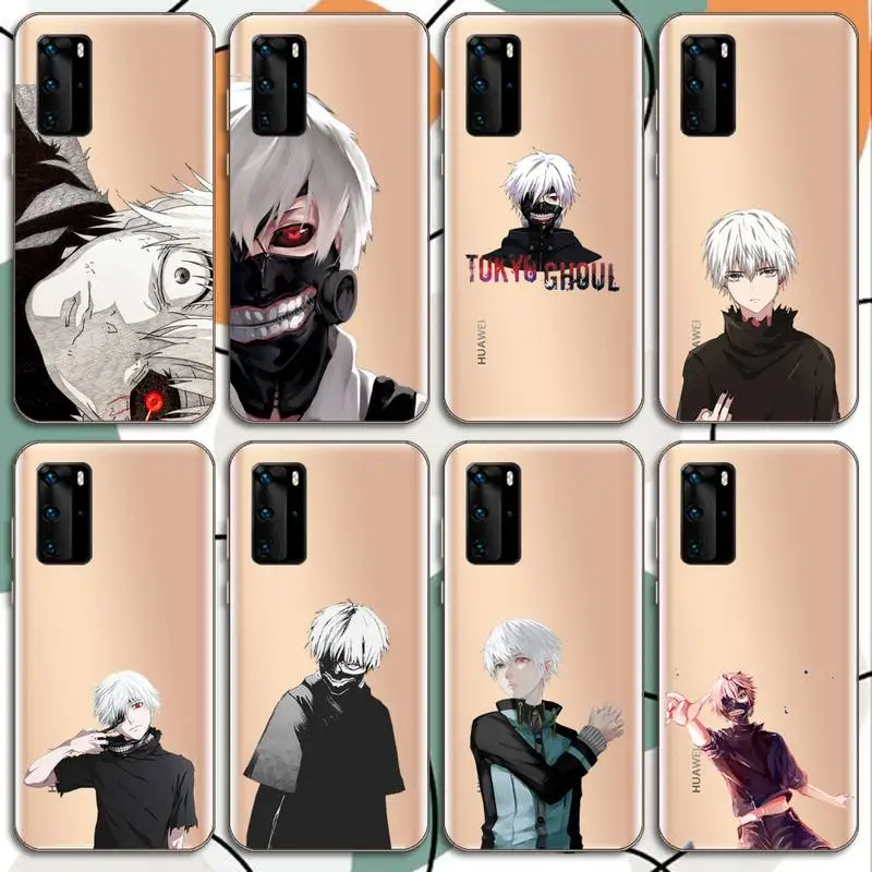 

Kaneki Ken Tokyo Ghoul anime Phone Case Transparent for Huawei mate 20 10 9 8 X S 5G Z Enjoy pro plus
