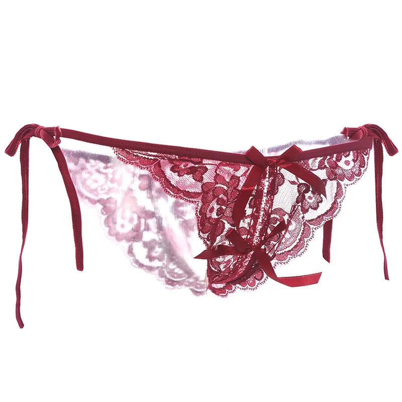 Женские трусики с низкой талией сексуальные треугольные тонги принтом