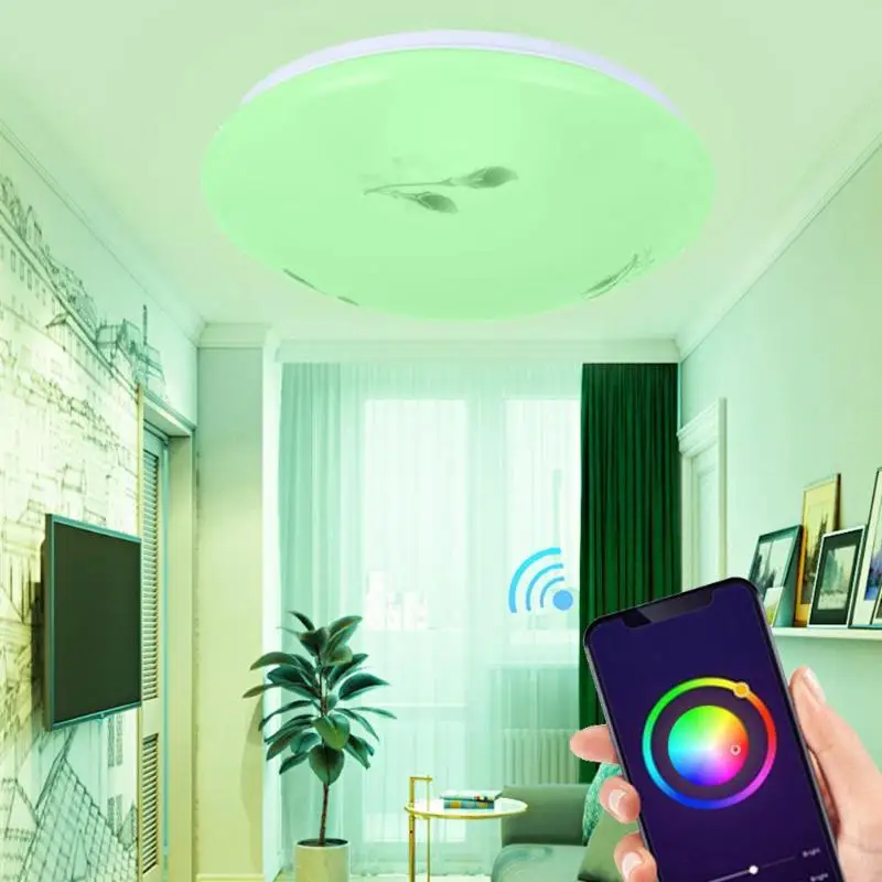 60 Вт WiFi умный потолочный светильник на крышу Alexa Echo Google светодиодный потолочный светильник
