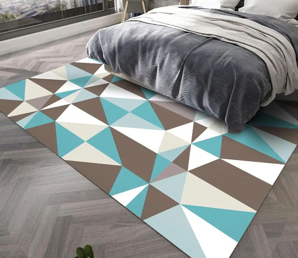 

Geometric Style Carpet Livingroom Home Soft Bedroom Carpets Sofa Coffee Table Rug Kids Crawling Rugs Fashion Mats