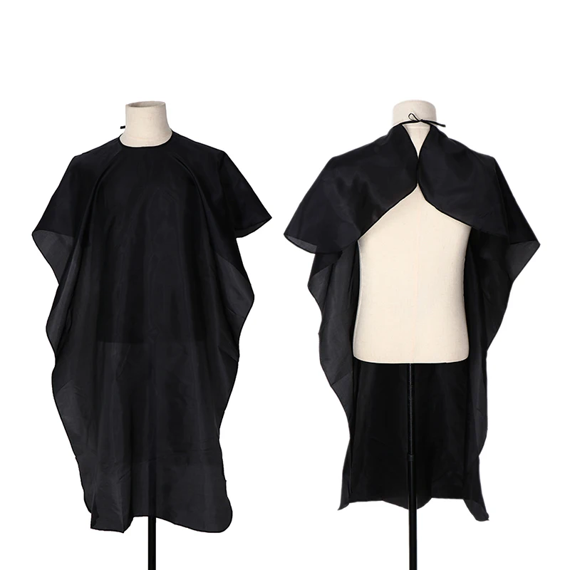 

Накидка для парикмахерской, черная, водонепроницаемая, с запахом, для парикмахерской, горячая Распродажа, 1 шт.
