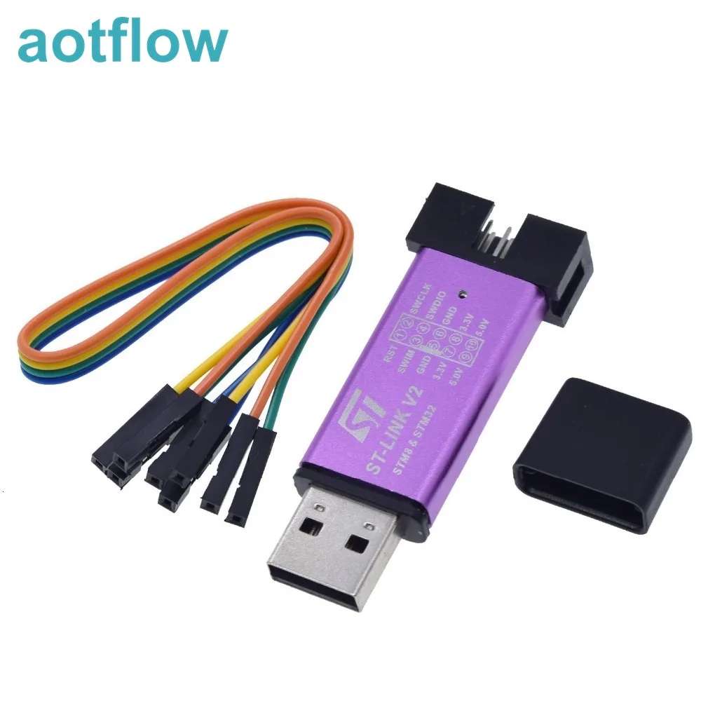 ST LINK Stlink ST-Link V2 Mini STM8 STM32 симулятор загрузки программирования с покрытием DuPont