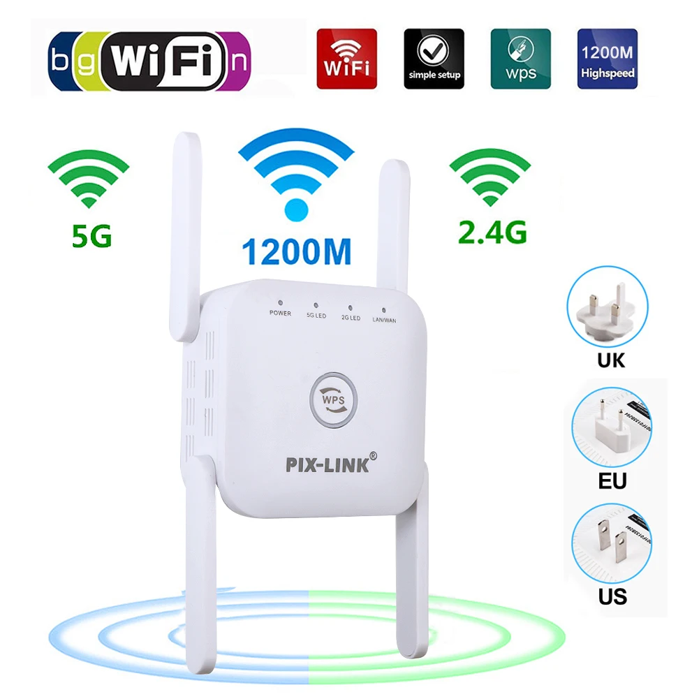 Wi-Fi репитер 2 4/5 ГГц 1200 м | Компьютеры и офис