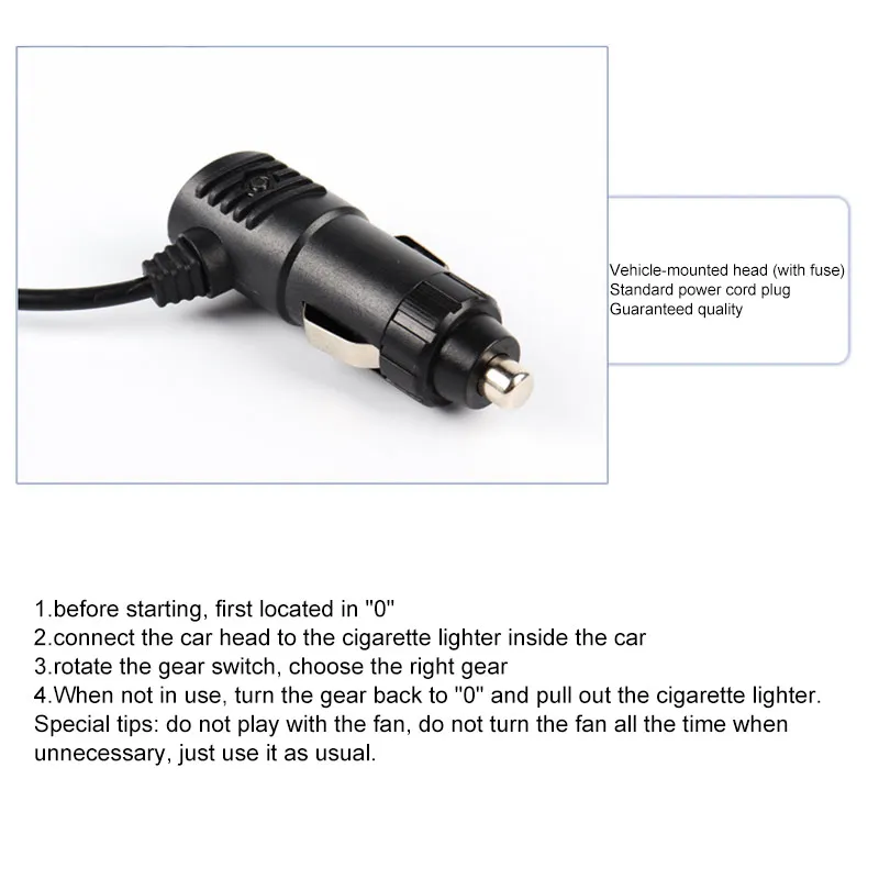 Автомобильный Вентилятор 12 В 2 скорости 360 градусов|USB-гаджеты| |