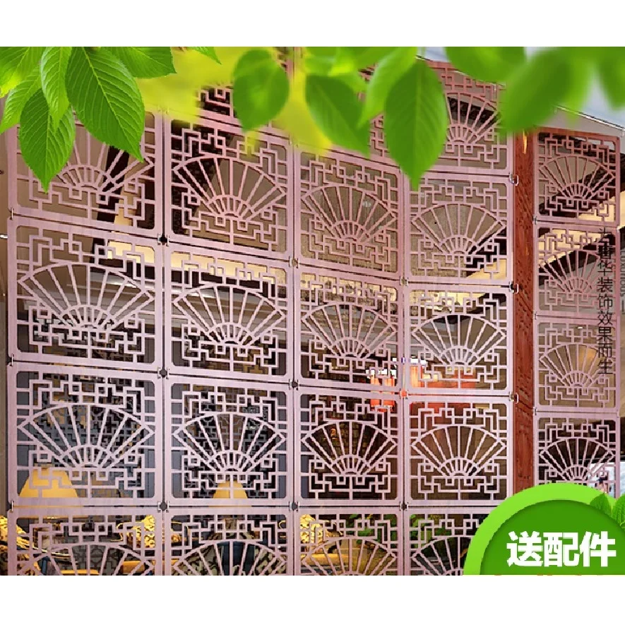 Подвесной экран для входной двери 29*29 см резьба по дереву винтажный вырез модная