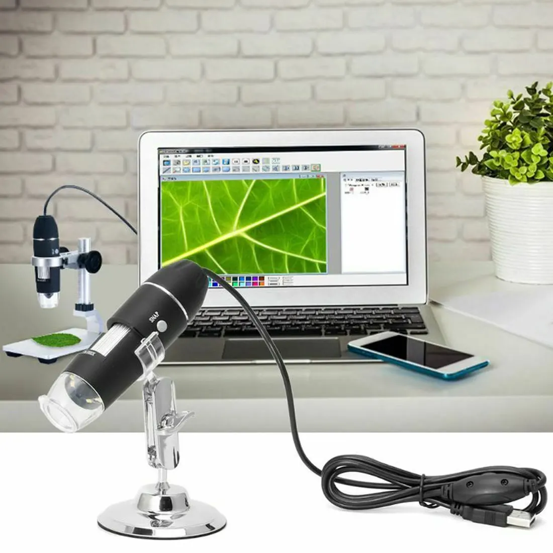 Пикселей 500X1000X1600X8 светодиодный цифровой USB микроскоп микроскопио Лупа электронный стерео USB эндоскоп камера
