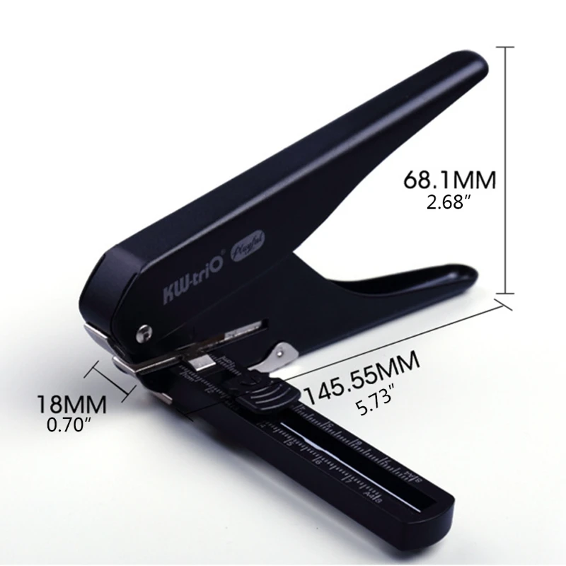 Office Adjustable Hole Puncher with Detachable Flexible Positioning Ruler Chip Tray Pitch 15-80mm | Канцтовары для офиса и