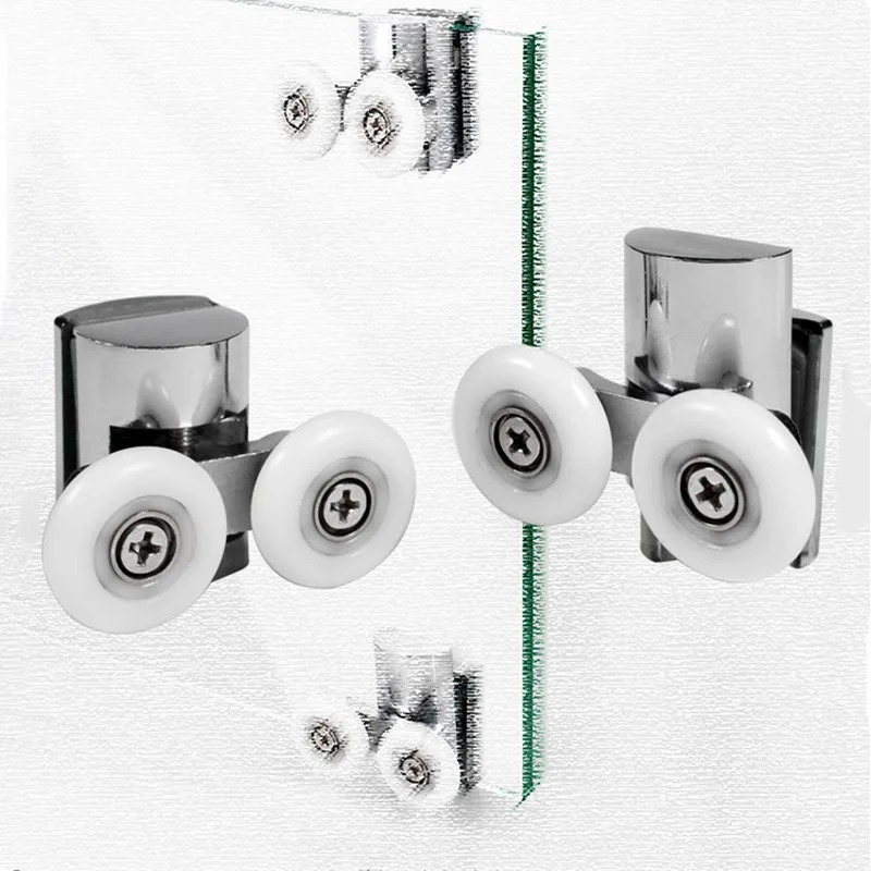 4 шт./компл. ролики для душевой двери двойные верхние одинарные нижние 23 мм