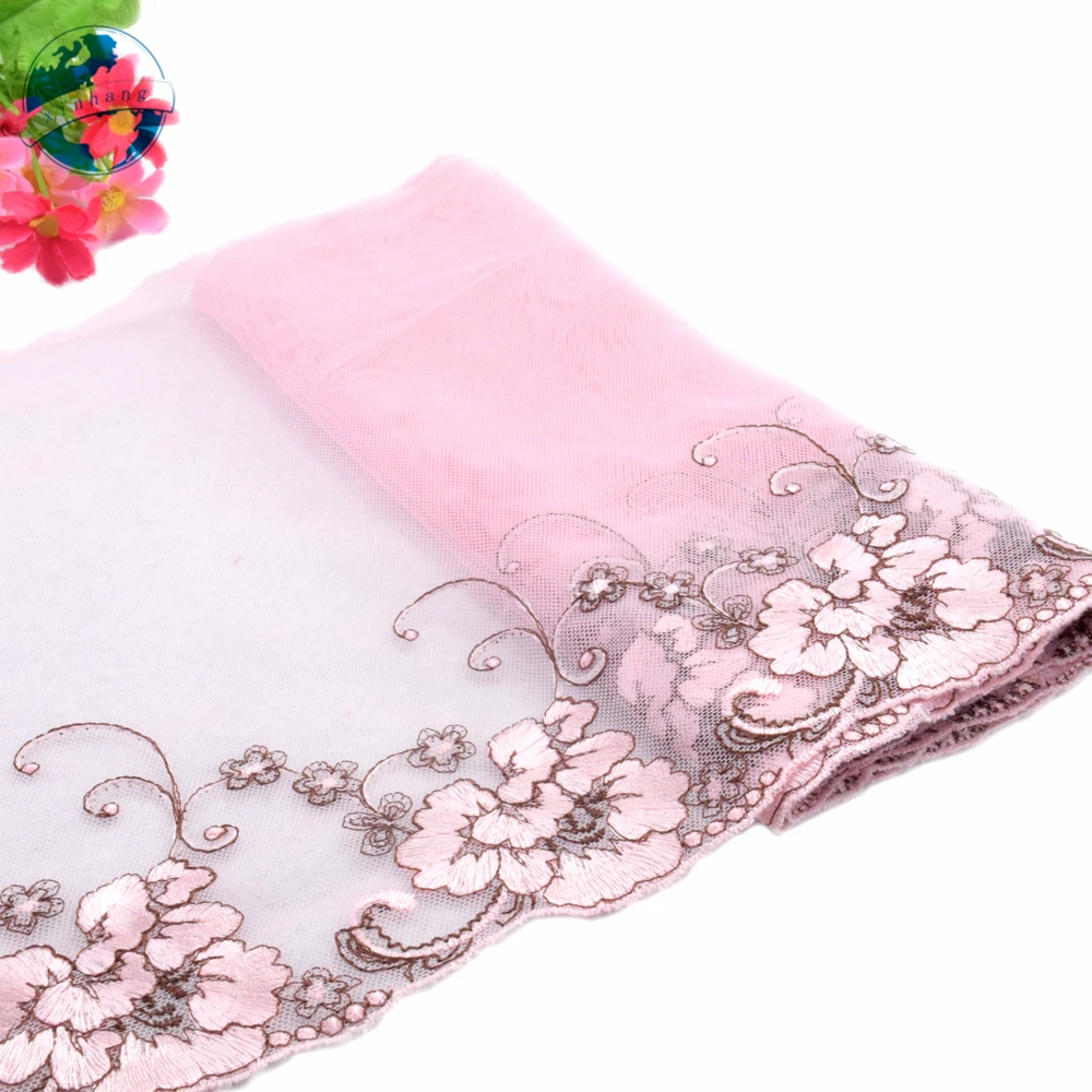 22 см полиэстер Кружева Вышивка Французский кружевной ленты ткань гипюр diy