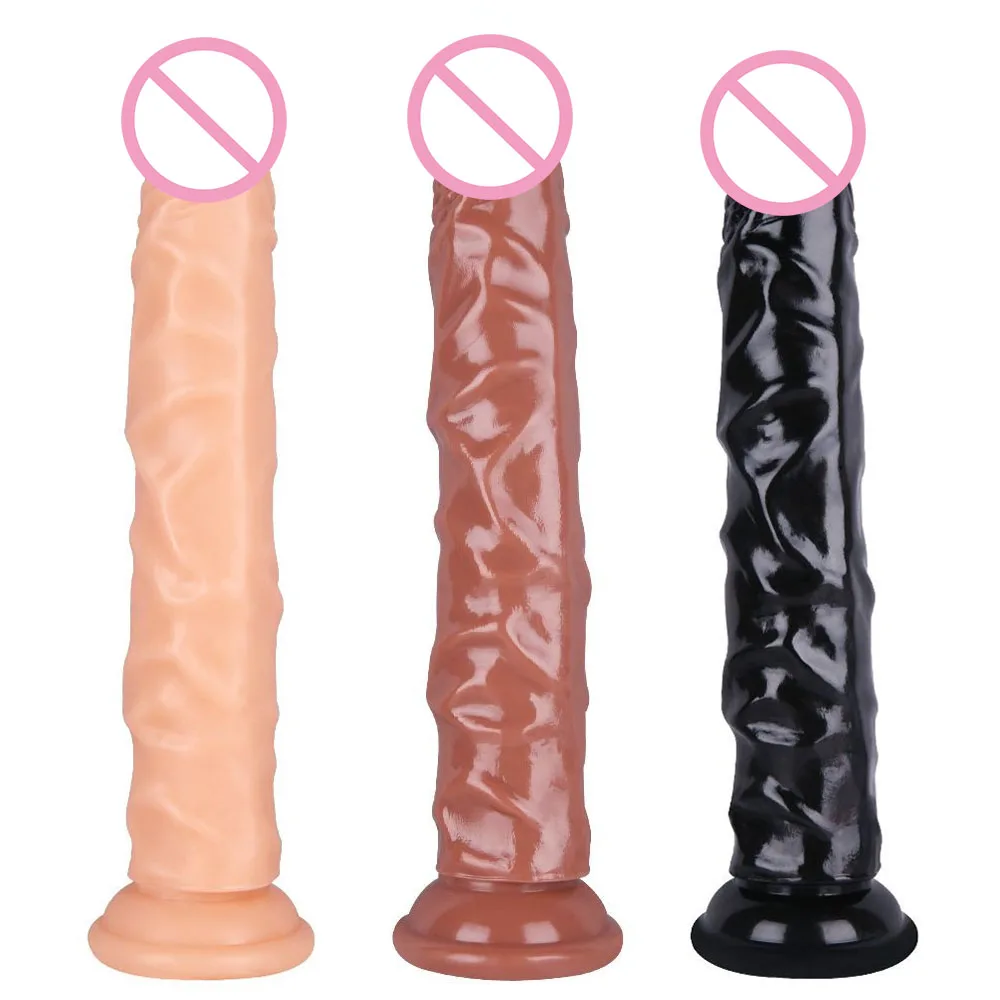 Длинный дилдо страпон фаллоимитатор для женщин Мягкий пенис секс-игрушки на