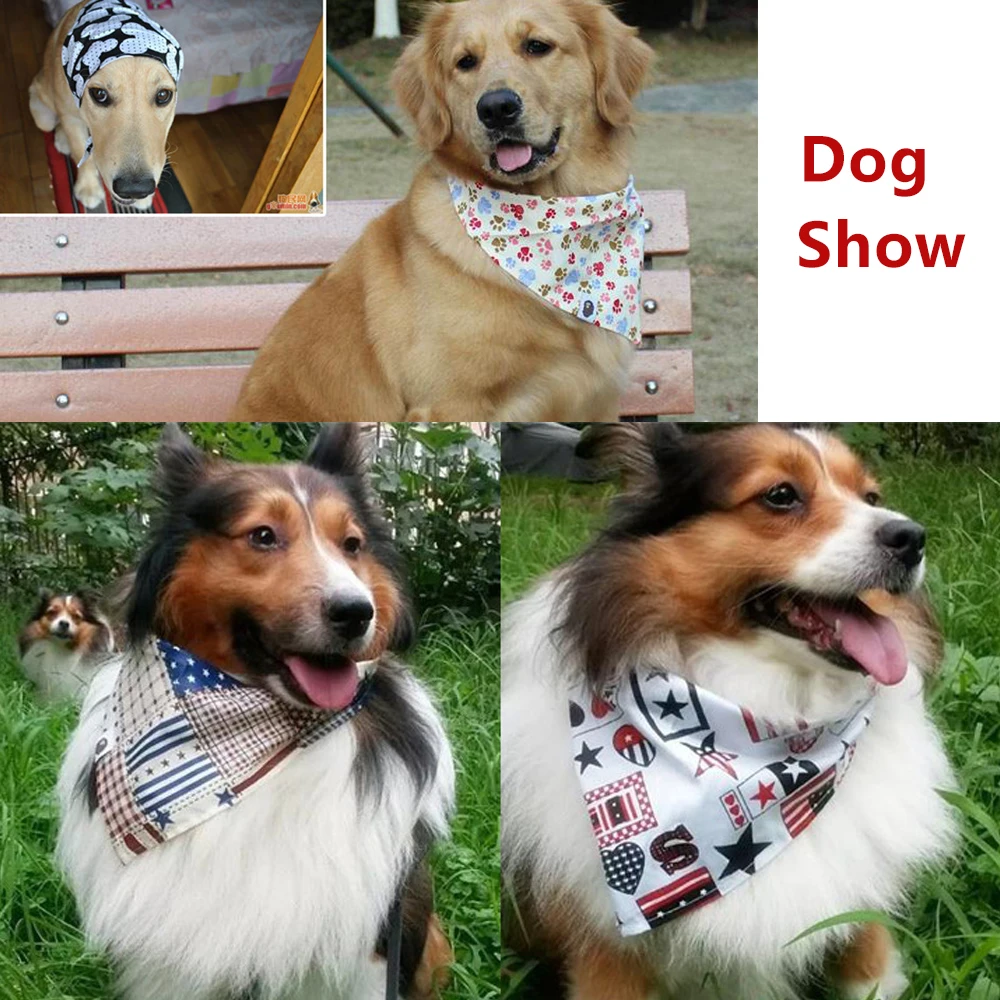 30/50 Pcs Dog Bandana Lot Bulk Personalized Pet Face Washable Bandanas For Small Large Dogs 20 Colors | Дом и сад