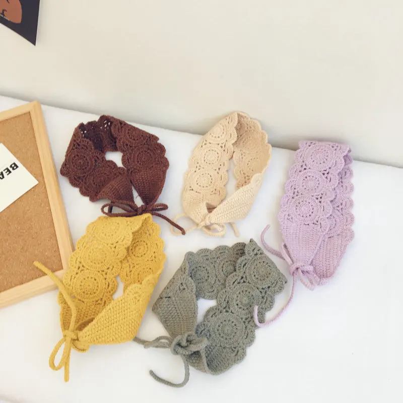 Детская вязаная повязка на голову в Корейском стиле Волосы группы детей ярких