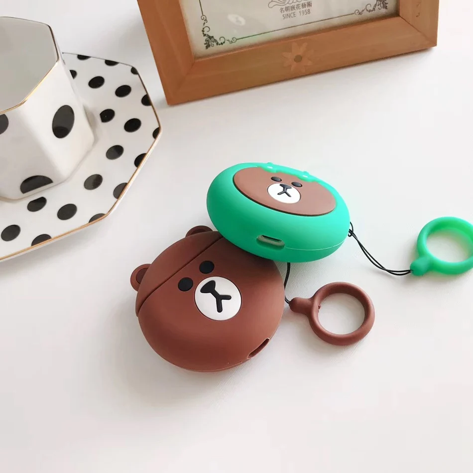 Милый чехол для Airpods Apple, чехол для наушников s, беспроводные наушники, защитный чехол, чехол для Airpods 1, 2, силиконовый чехол для AirPods