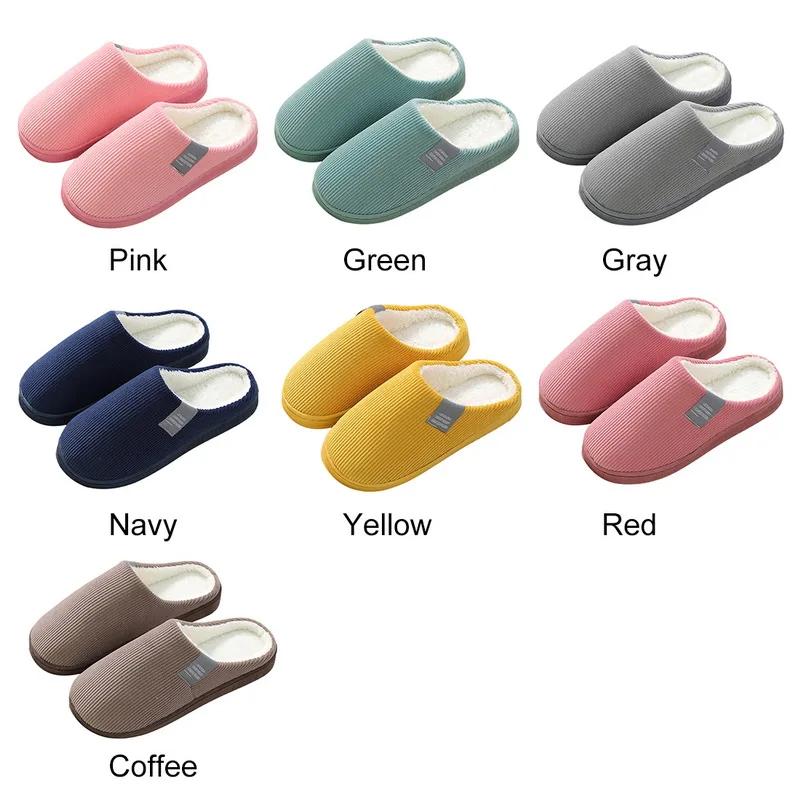 

Women Winter Home Slippers Cartoon Cat Shoes Non-slip Soft Winter Warm House Slippers Indoor Bedroom Lovers Couples
