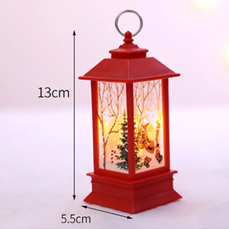 Снеговик Санта Клаус фонарь огсветильник Счастливого Рождества Декор для дома
