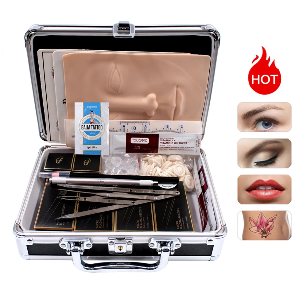 Набор для татуажа Перманентный макияж бровей комплект микроблейдинга 3D практика