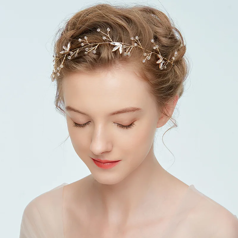 Тиара для свадебной прически Свадебная повязка на голову аксессуары волос