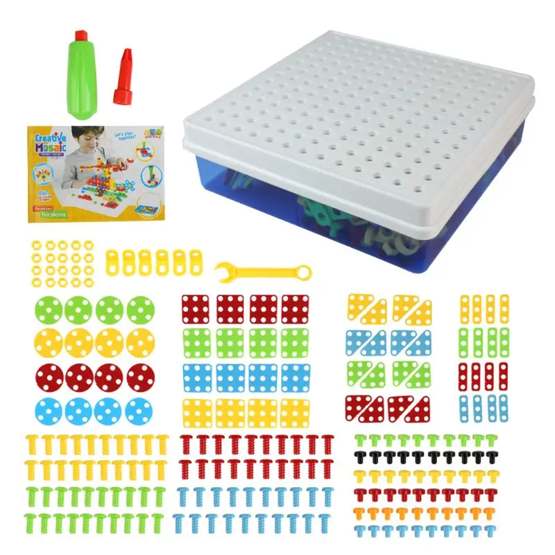 234 шт 3D сделай сам штекер для сборки игры пластиковые винты головоломка игрушка