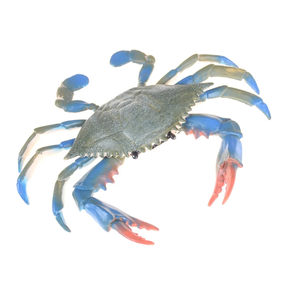 

Plastic Crab Toy The Underwater World Toys Simulation Animals Seafood Model Sea Life Action Figures Collection Boys Gift