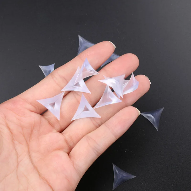 PP Transparent Triangles Crystal Dust Drawer Corner Dustproof Wardrobe Cabinet Furniture Dead Angle Anti-dirty Rubber | Обустройство