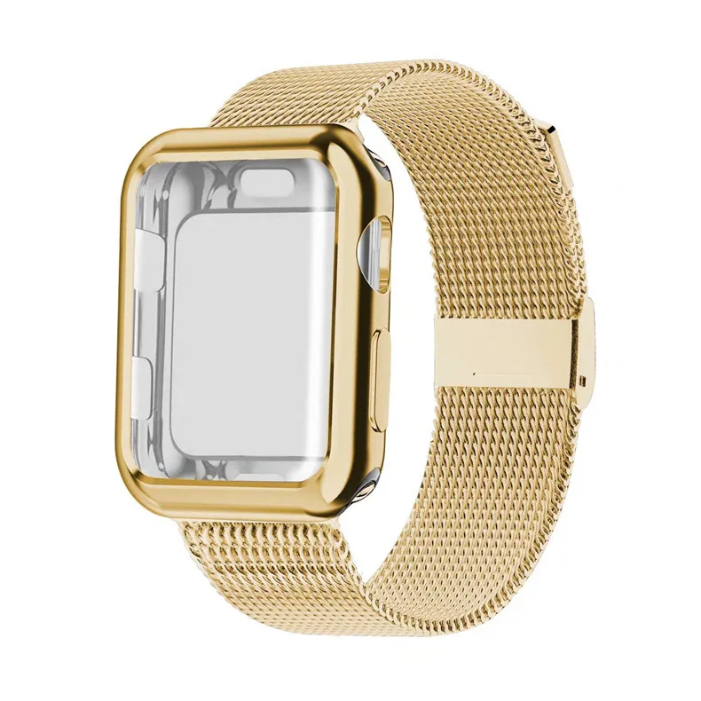 Чехол+ ремешок для apple Watch 4 band Mlianese Loop band 42 мм 38 мм iwatch series 5 4 3 2 1 band 44 мм 40 мм correa pulseira bracelet