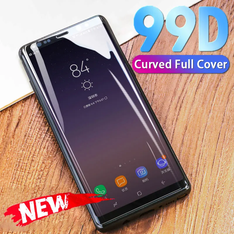 Изогнутое полное покрытие из закаленного стекла для samsung Galaxy S9 S8 Plus S7 S6 Edge