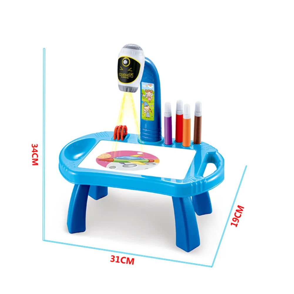 

Children's Painting Toys Children's Projection Painting Table Early Education Painting Board Color Pen Graffiti Projection Paint