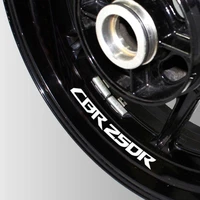 motorcycle reflective wheel tire logo creative stickers rim inner decorative waterproof decals for honda cbr250r cbr 250r