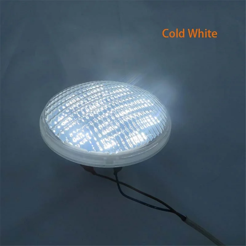 Cool white PAR56 светильник для бассейна IP68 подводный светильник 24 Вт Холодный белый/теплый белый AC/DC 12 В светодиодный светильник для бассейна для наружного пруда Вечерние - Испускаемый цвет: Cool white