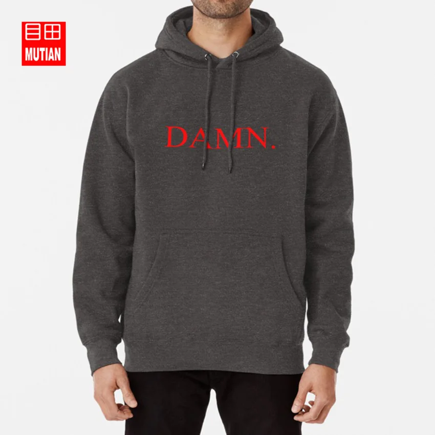 darkgrey-hoodie Кендрик Ламар-DAMN. Толстовки толстовки Кендрик Ламар скромный рэп музыка хип-хоп рэпер damn альбом - Цвет: darkgrey-hoodie