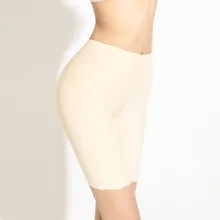 Pantalones cortos de seguridad para mujer, suave y cómodo de cintura alta bóxer, ropa interior sin costuras, talla grande 4XL, 2021 (1)