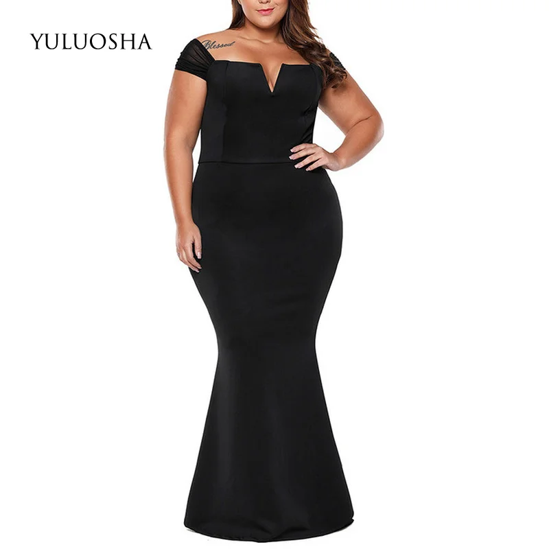 YULUOSHA платье для матери невесты женское большого размера винтажное без рукавов