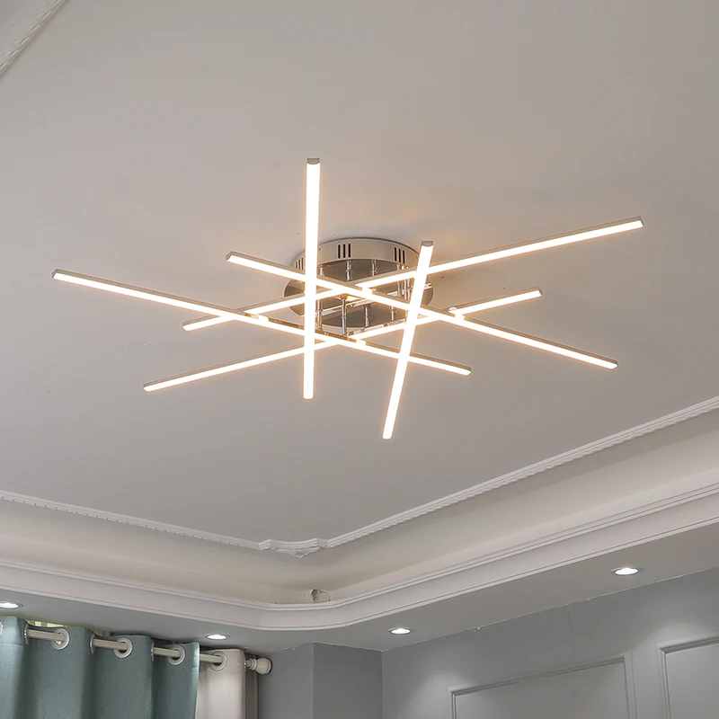 

Хромированная современная светодиодная люстра, освещение для гостиной, спальни, освещение для дома, ресторана, кухни, люстры Ac110V-220V