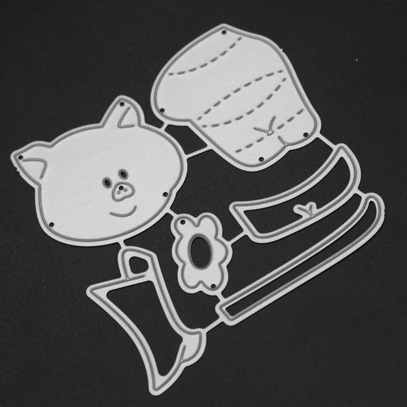 YINISE удар свинья скрапбукинга заготовки из металла режущие штампы для трафареты