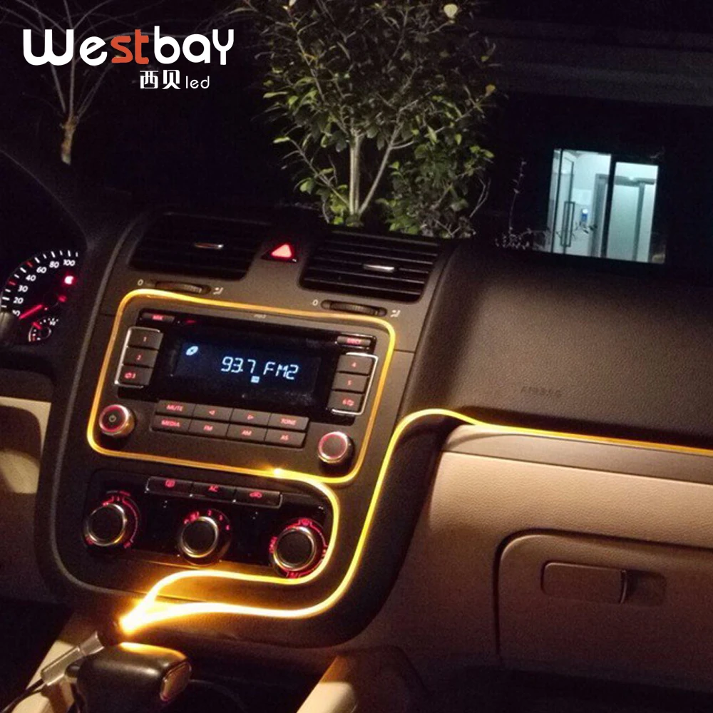 Юбка Сторона волоконно оптический 3 мм 1 метр крыло светящееся Оптическое волокно