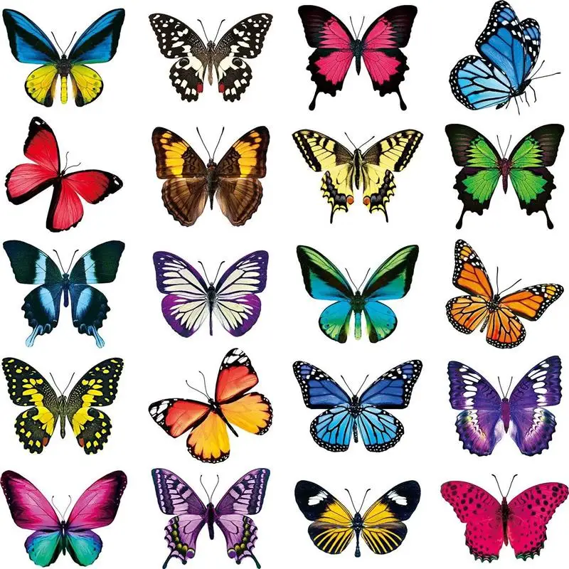 

Butterfly Window Stickers Anti-collision Window Clings Decals Reusable Stained Glass Window Film Home Decorations