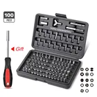 Набор насадок для отвертки, 100 шт., плоская отвертка с шестигранной головкой PH SL, Набор насадок для отвертки с креплением для домашнего использования