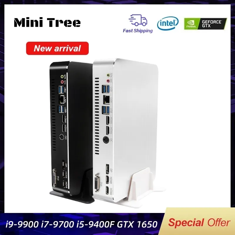 Preise Leistungsstarke Gaming Computer Desktop Intel Core I9-9900 I7-9700 I5-9400F GTX 1650 GDDR6 4GB Win10 Mini PC M.2 NVMe HD 2,0 DP AC WiFi