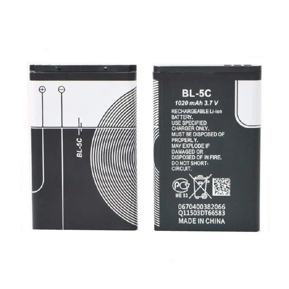 dinto 3pcs li ion phone battery bl 5c replacement cell phone battery for nokia 1112 1208 1600 1100 n70 n71 n72 n91 bl5c bl 5c free global shipping