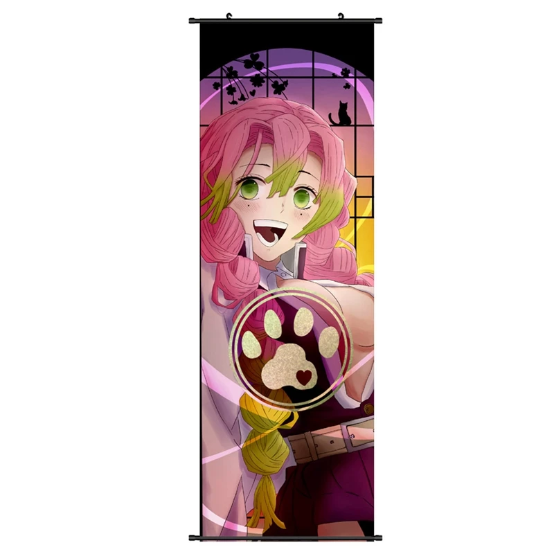 

1 Pcs Anime Demon Slayer: Kimetsu No Yaiba Characters Poster Wall Scroll Poster Hanging Poster Home Decoration 30*90cm
