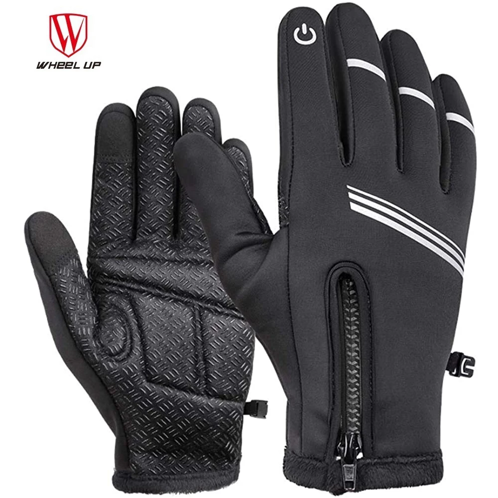 

Mountain Bike Gloves for Running Hiking and Skiing Warm Winter Cycling Gloves Touch Screen Windproof Warm Non-slip Road 2021 New