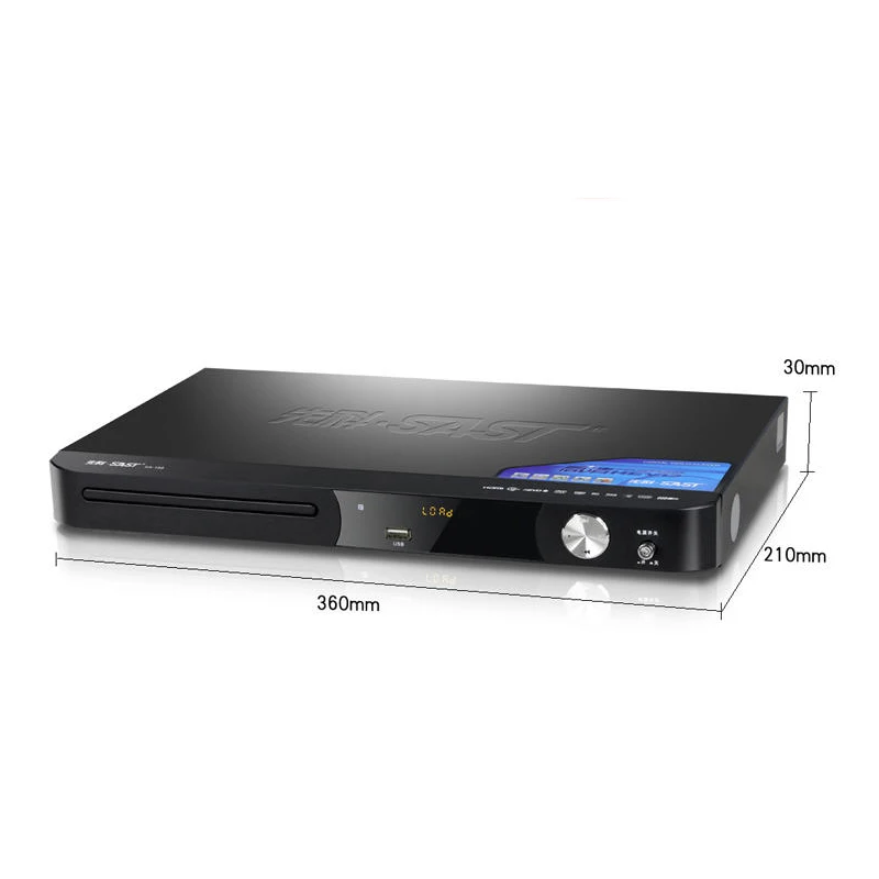 360*210*33 мм SA-198 домашний DVD-плеер 10 Вт EVD-плеер коаксиальное соединение 5 1 каналов Cd HD