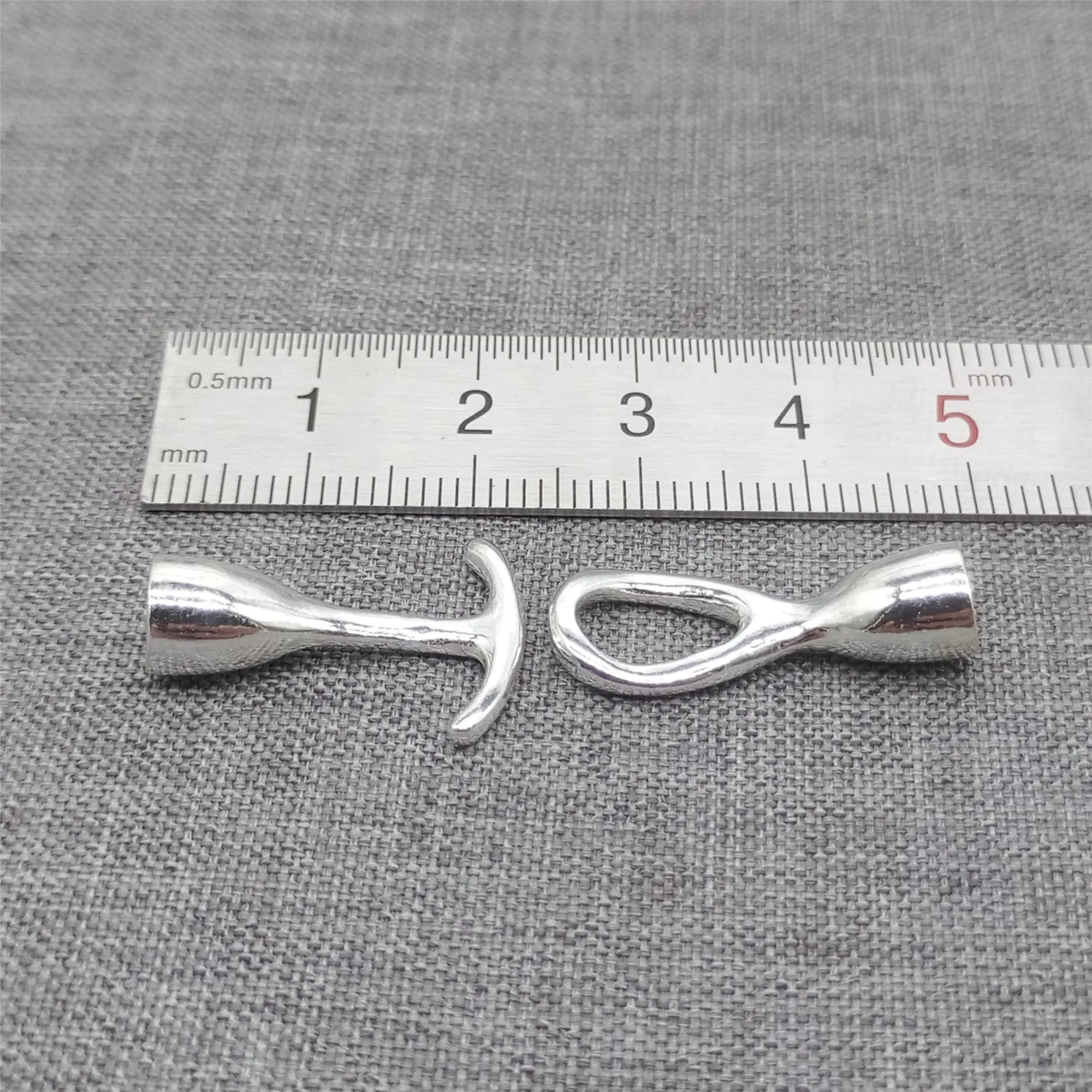 925 пробы Серебряный кожаный шнур с застежкой дизайнерская гладкая блестящая