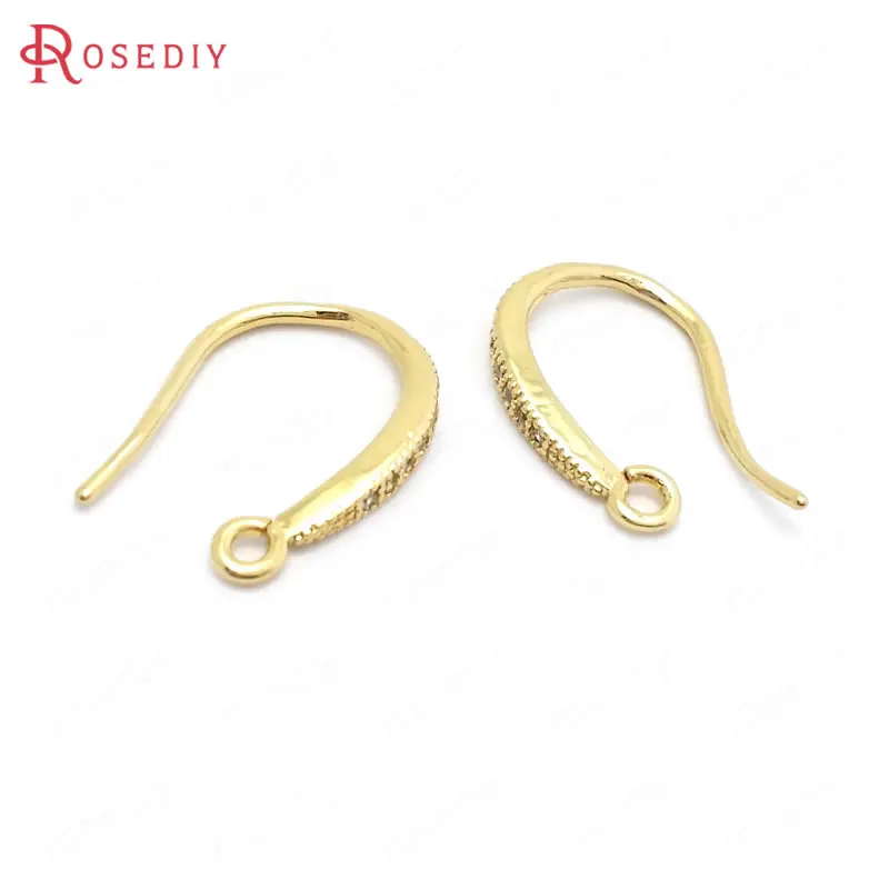 Латунные и циркониевые аксессуары 10 шт. Высота 15 мм | Украшения