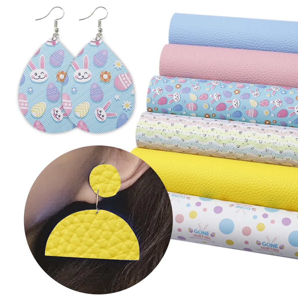 Аксессуары David 6 шт./компл. 20*33 см набор тканей из искусственной кожи с принтом