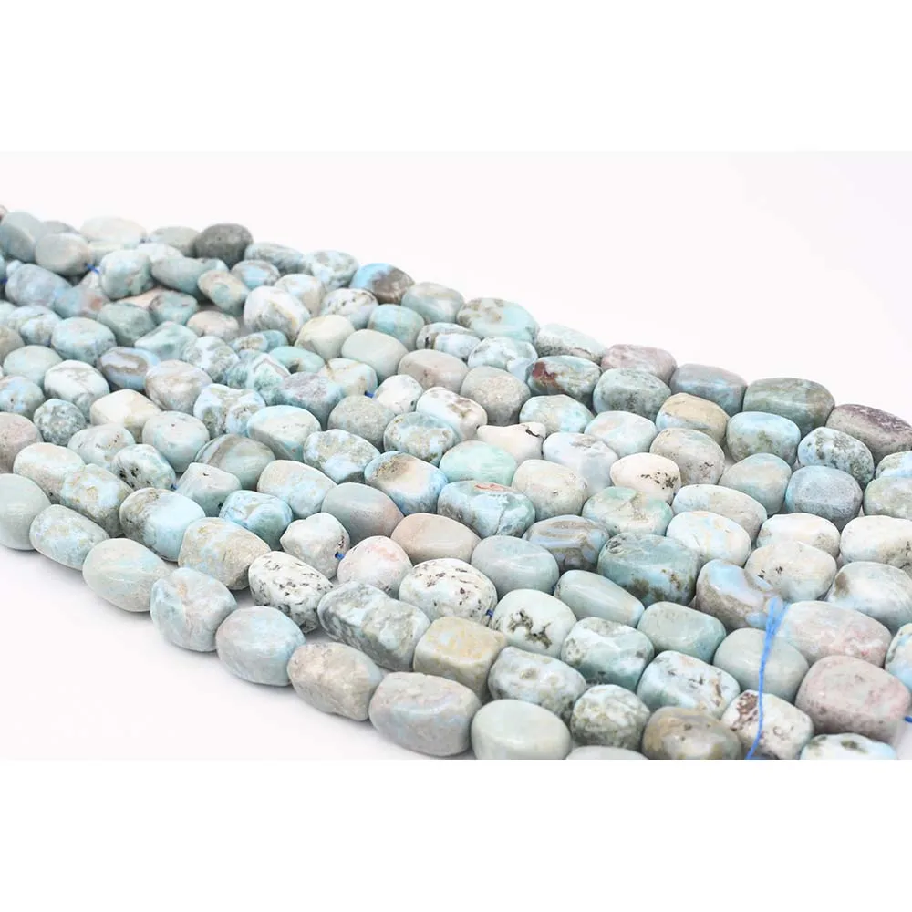 

13x18mm AA Natural Smooth light color Larimar irregular Oval Stone Bead For DIY necklace bracelet jewelry make 15 "free delivery